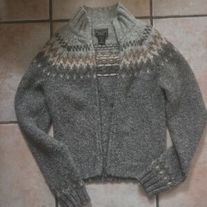 Vintage (?)Abercrombie & Fitch 70% Wool Zip Up Up